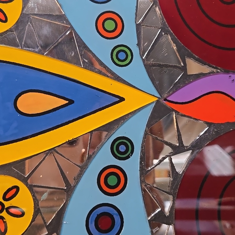 Colorful Mosaic Skull Wall Art - Picture 2 of 3